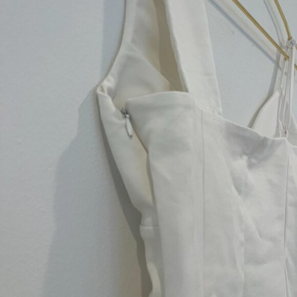 Revolve Superdown Eleanor Mini White Dress Size Small - Picture 5 of 8